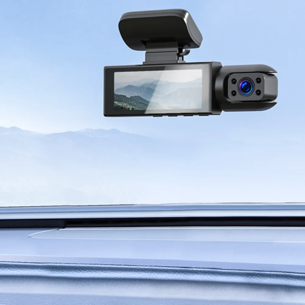 Bilişim Burada M8 Kameralı Hd 1080P 3-16 inç çift Lens Kamera Geniş Açı Kamera Kaydedici Wıfı Bağlantısı Otomatik Araç içi Güvenlik Kamerası